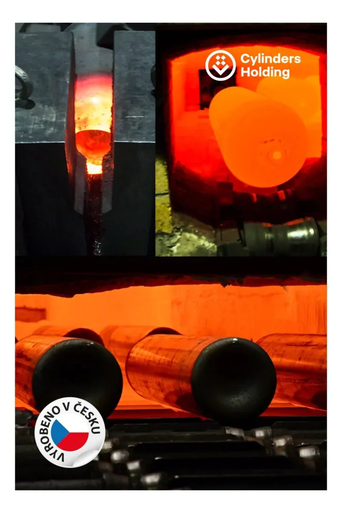 CYLINDERS OXYGEN 20L (XL) s integrovaným ventilem vč. náplně O2