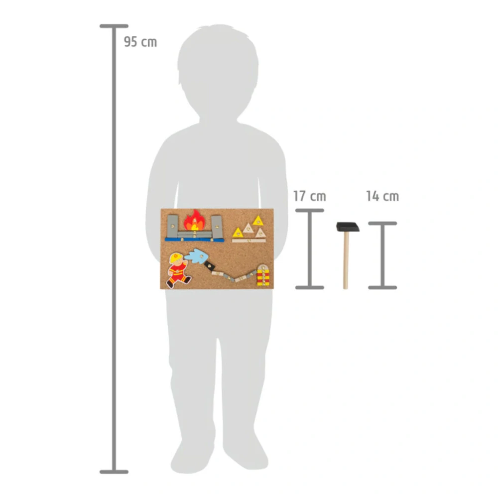 small foot Kreativní zatloukací hra Hasiči
