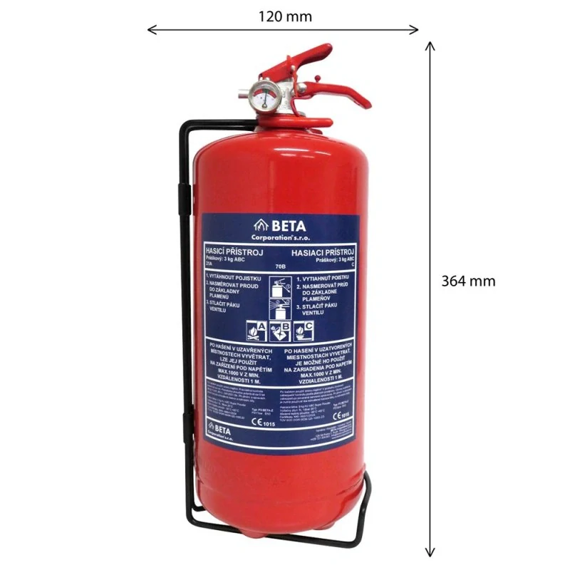 Hasicí přístroj Beta P3 BETA-Z (21A) - práškový - 3 kg