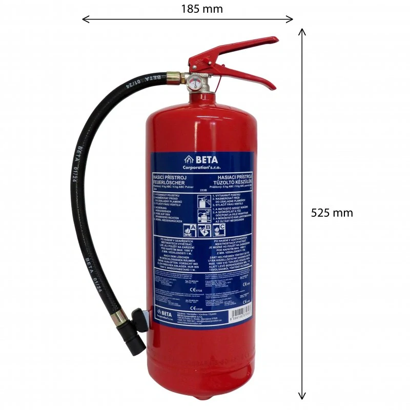 Hasicí přístroj Beta P6 BETA-ZH 6 kg (43A) - práškový