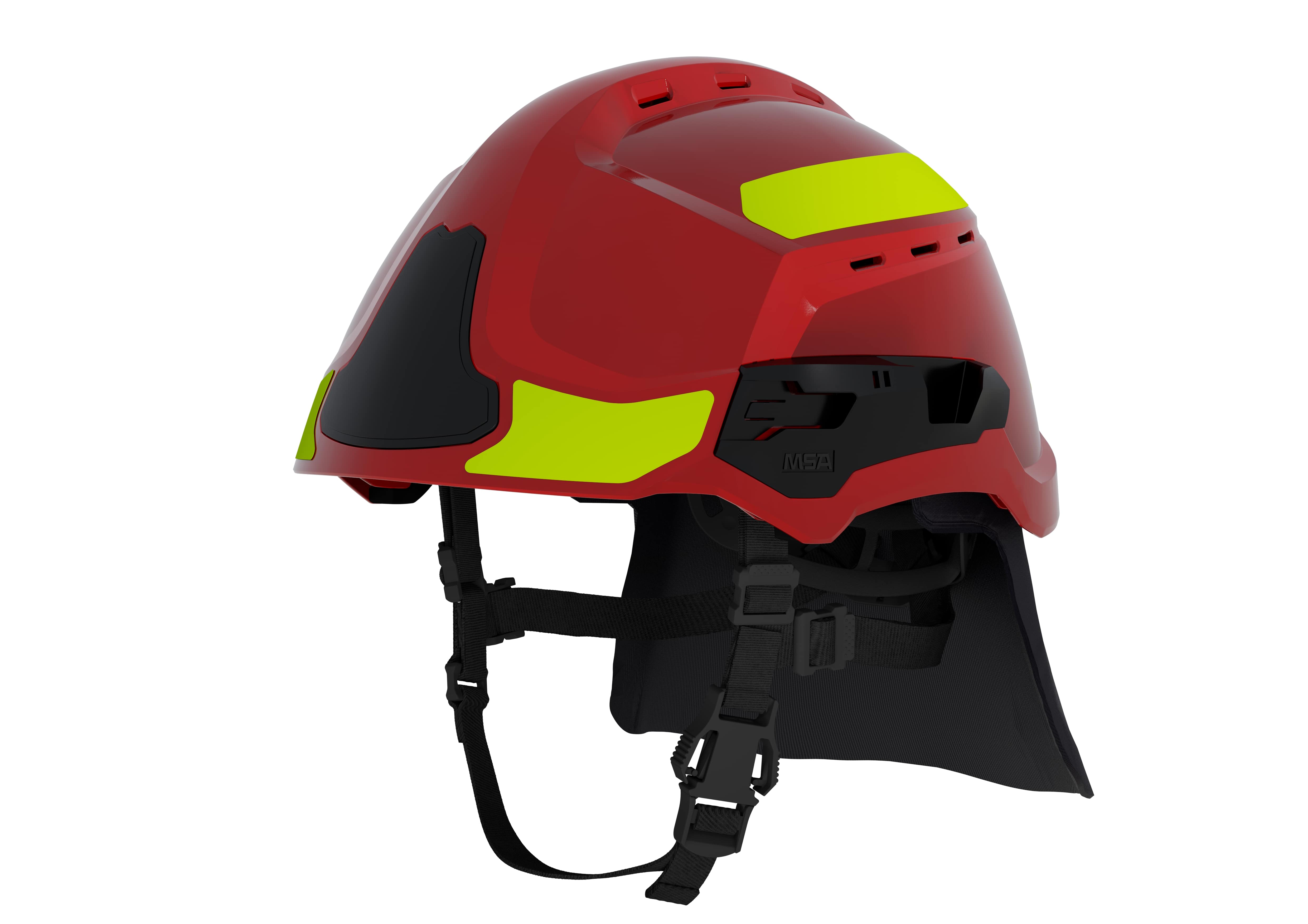 Záchranářská přilba Gallet F2 XR pro lesní požáry s brýlemi