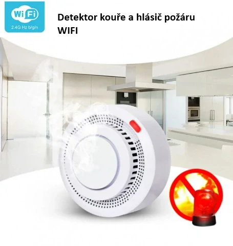 Wifi Detektor kouře a požární hlásič
