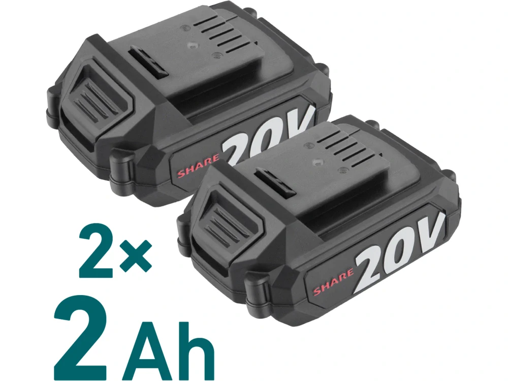 Sekačka aku SHARE20V, 43cm, BRUSHLESS, 2x2Ah