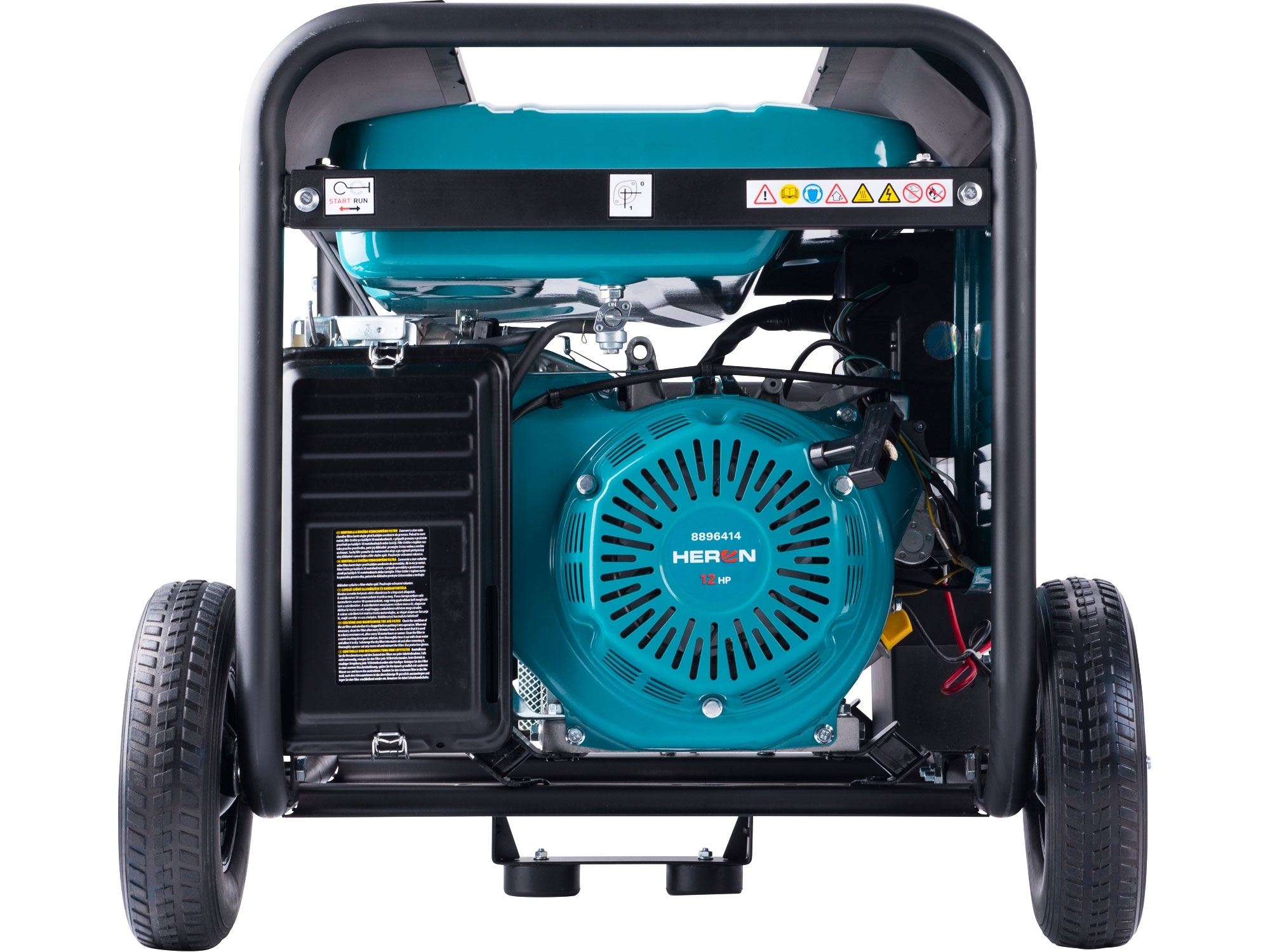 elektrocentrála benzínová 13HP/5,5kW, pro svařování, elektrický start, podvozek