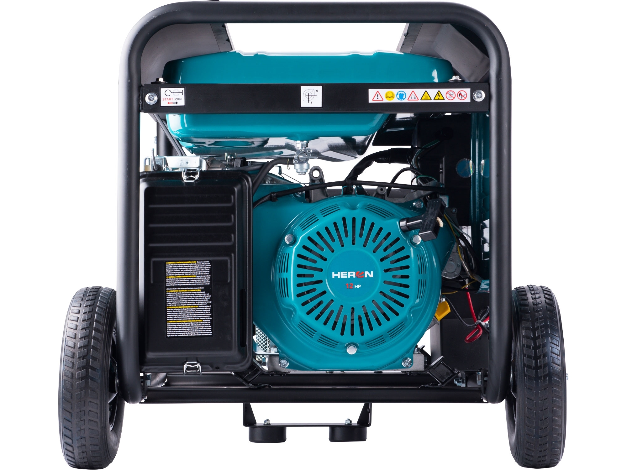 elektrocentrála benzínová 13HP/5,5kW, pro svařování, podvozek