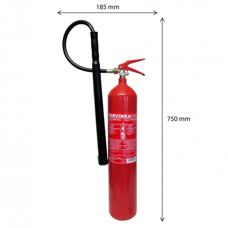 Hasicí přístroj Červinka S5 Če (70B) - sněhový (CO2) - 5 kg