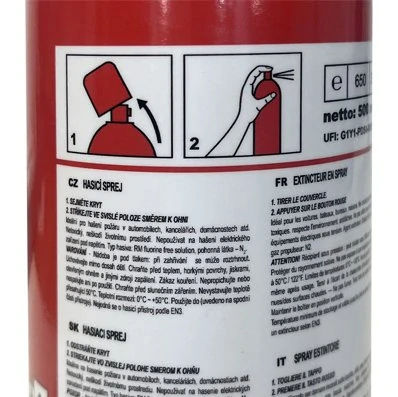 Červinka Hasicí sprej s bezfluorovým hasivem 500 ml