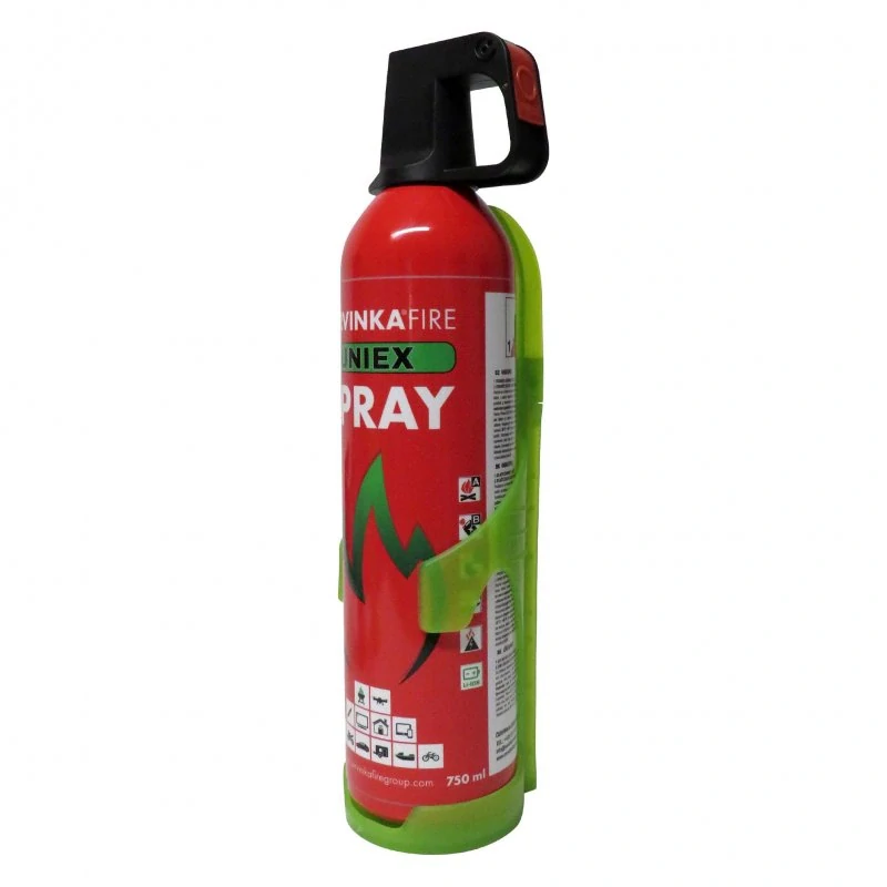 Držák na hasicí sprej zelený 750 ml