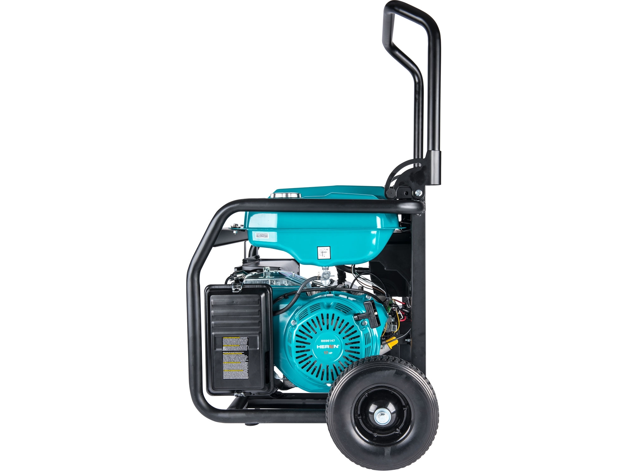 elektrocentrála benzínová 17HP/8,2kW/10,25kVA (400V), 6,5kW (230V), podvozek, elektrický start