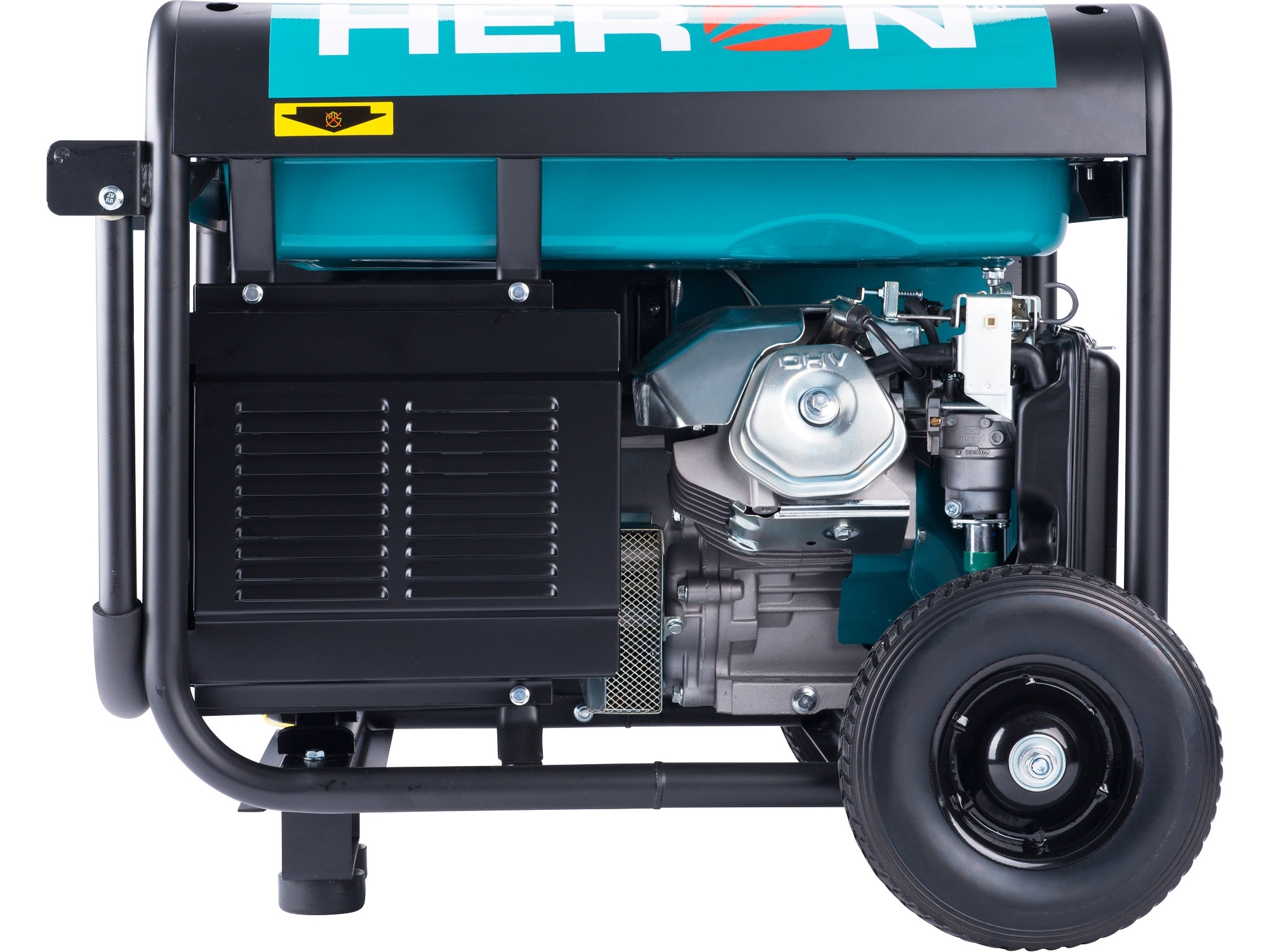 elektrocentrála benzínová 15HP/7,0kW, pro svařování, elektrický start, podvozek