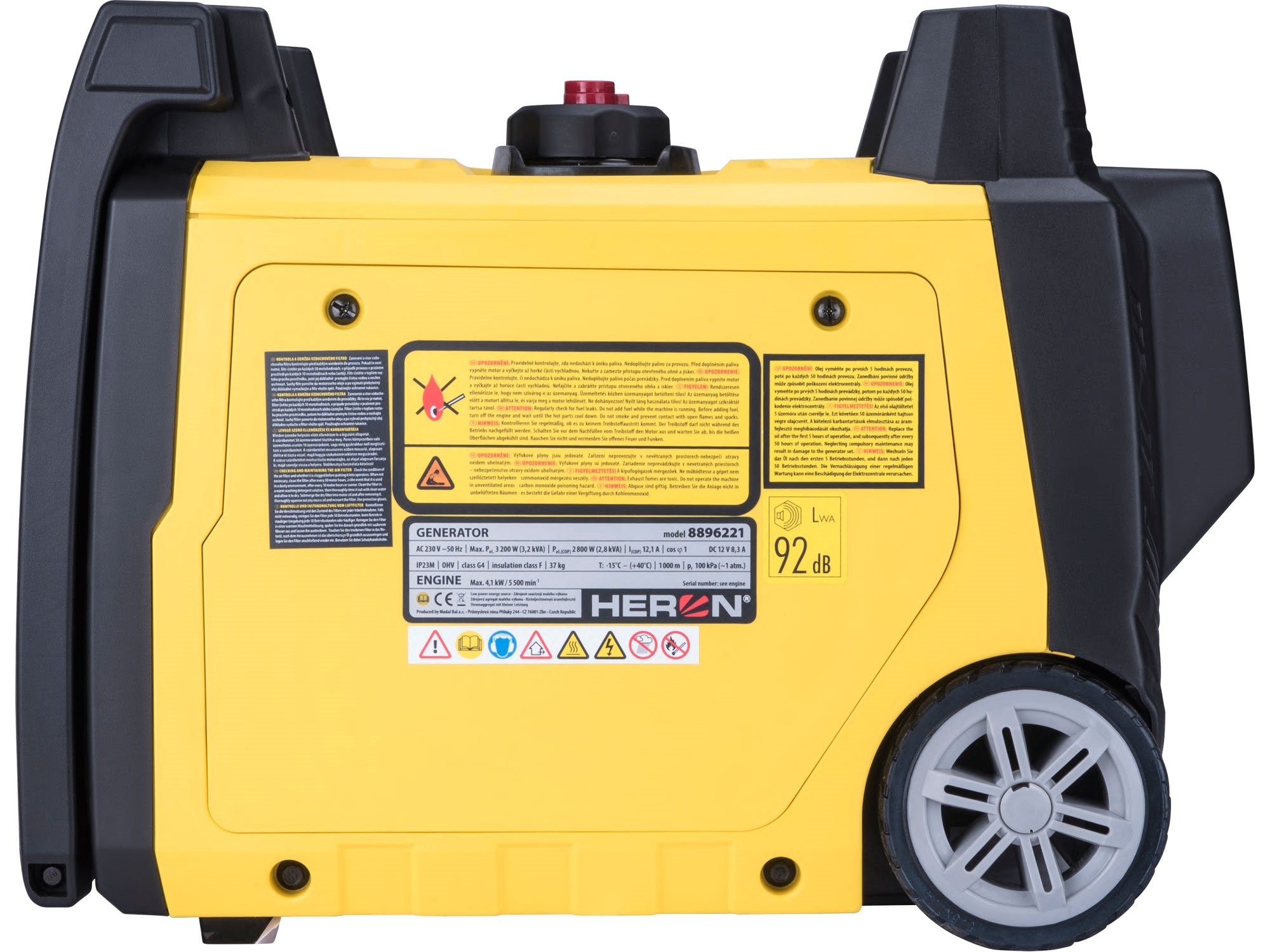 elektrocentrála digitální invertorová 5,4HP/3,2kW, elektrický start