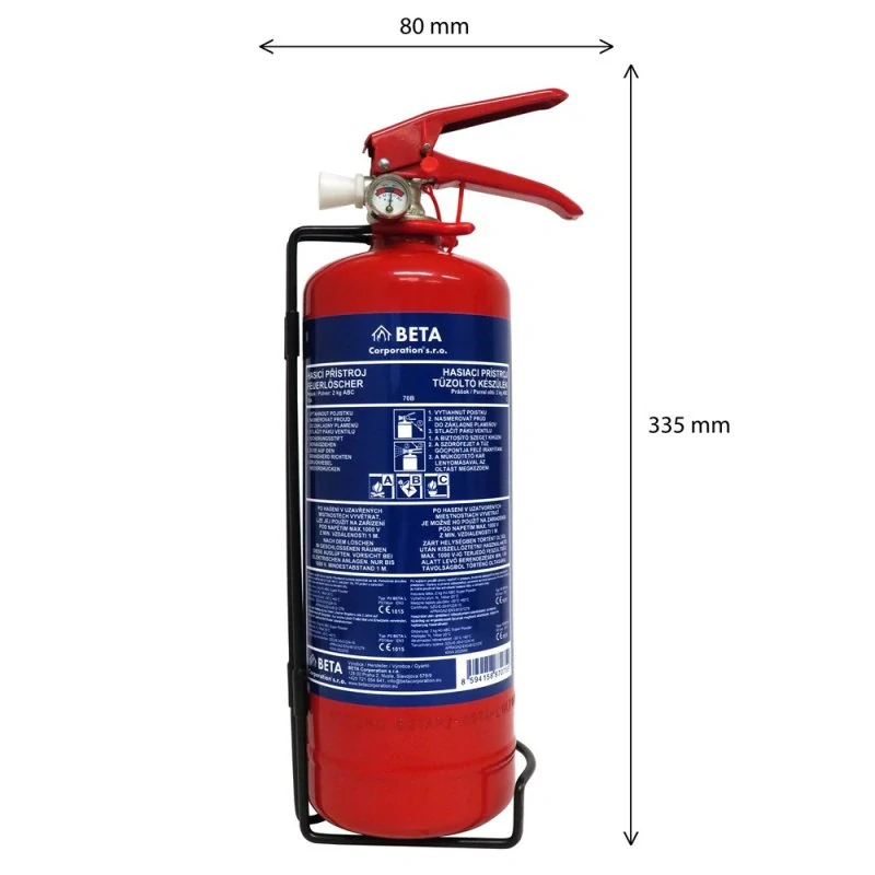 Hasicí přístroj Beta P2 BETA-L (13A) - práškový - 2 kg
