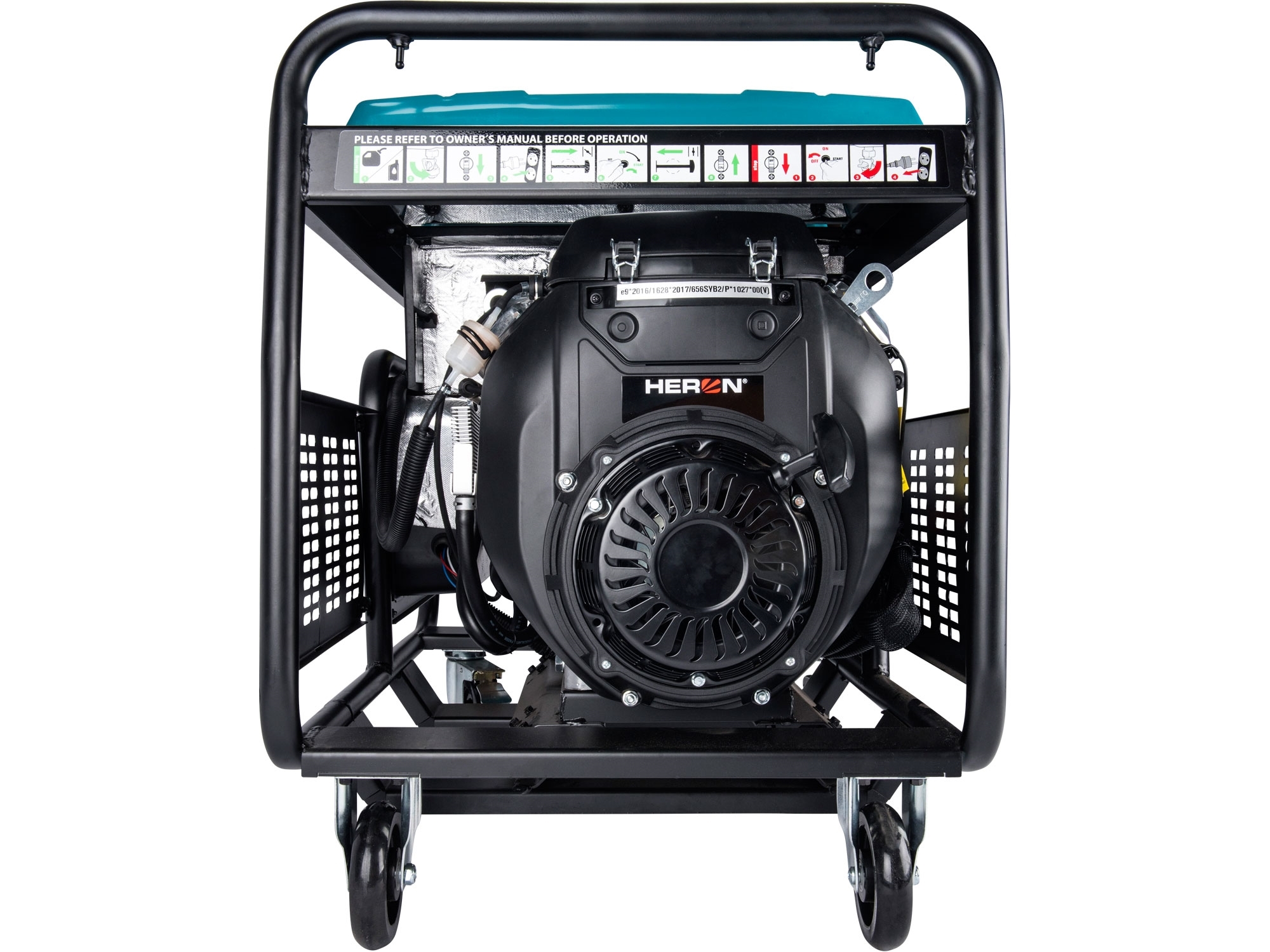 elektrocentrála benzínová 22HP/11kW/13,5kVA (400V), 11kW (230V), podvozek