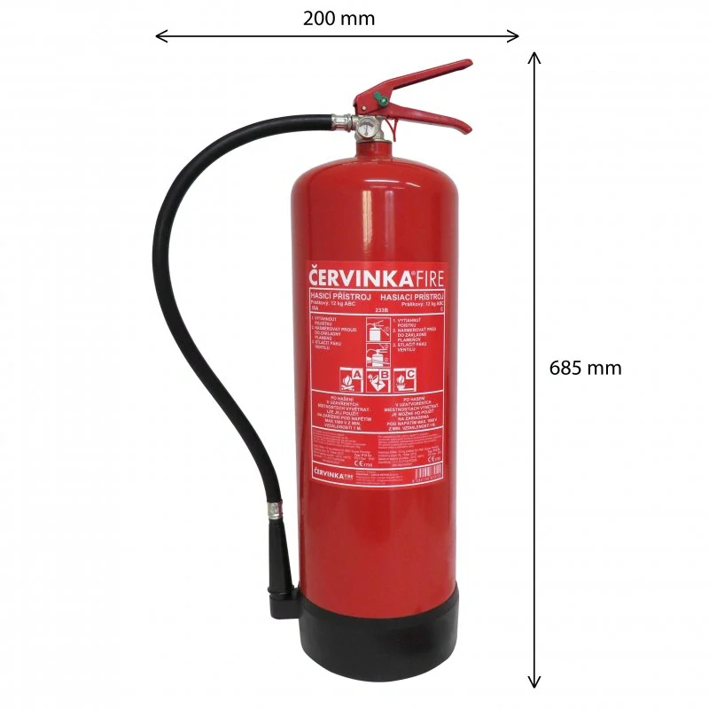 Hasicí přístroj Červinka P12 Če - práškový - 12 kg