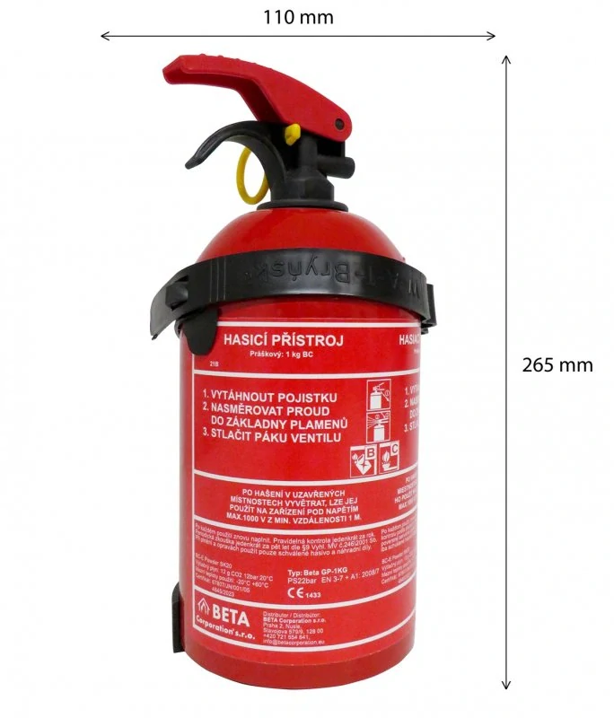Hasicí přístroj Beta GP-1KG - práškový - 1 kg
