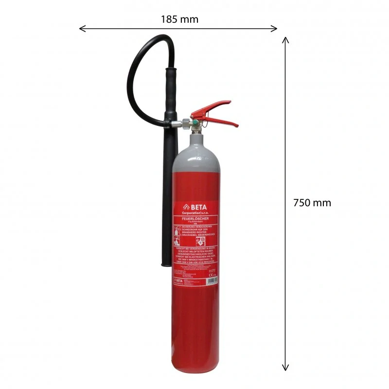 Hasicí přístroj sněhový Co2 5kg (89B) šedá hlava K5 BETA-Z