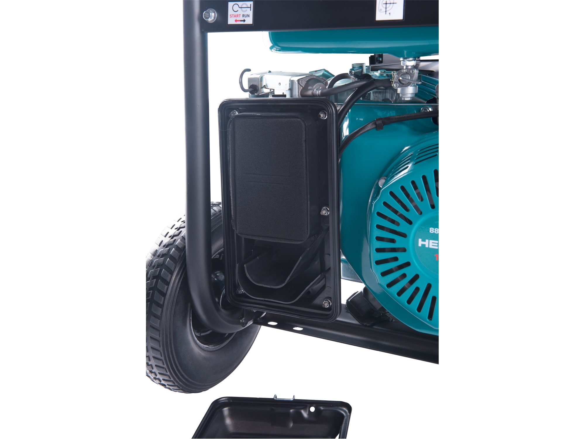 elektrocentrála benzínová 13HP/5,5kW, pro svařování, podvozek