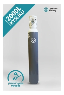 CYLINDERS OXYGEN 10L (L) s integrovaným ventilem vč. náplně O2