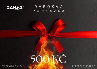 Dárková poukízka na nákup zboží v hodnotě 500 Kč