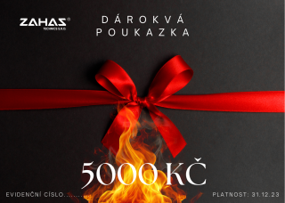 Dárková poukízka na nákup zboží v hodnotě 5000 Kč