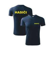 Tričko s nápisem HASIČI - tmavě modré