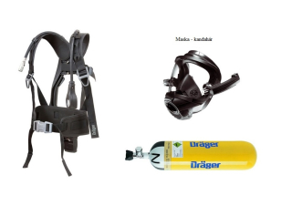 Dýchací přístroj DRÄGER PSS4000 maska FPS 7730, kompozit lahev