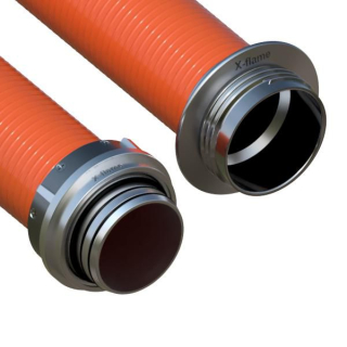 Savice 2,5m se šroubením Profi-Extra,pr.110mm,Flame 50 oranžová s prodlouženou košovkou