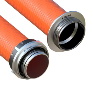 Savice 1,6m se šroubením Profi-Extra,pr.110mm, Flame 50 oranžová s naklapávací s prstencem