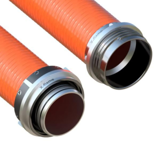 Savice 1,6m se šroubením Profi-Extra,pr.110mm,Flame 50 oranžová s prodloužením bez prstence