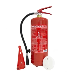 Set pro dům - Hasicí přístroj 6 kg + detektor kouře (kolaudační set)